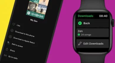 Spotify doda możliwość zapisywania utworów do Apple Watcha