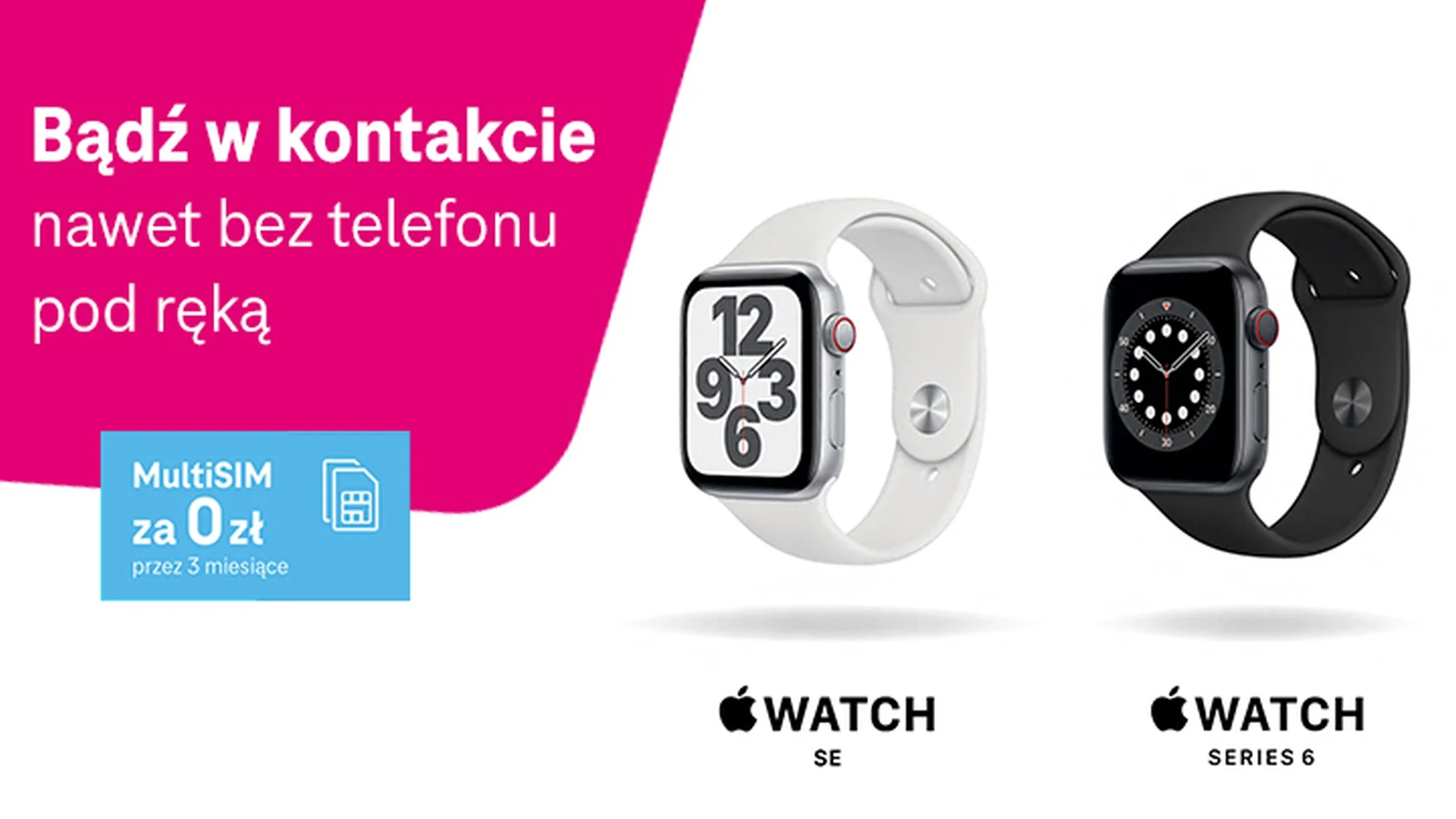 Dostępne zegarki Apple Watch z kartą eSIM w sieci T-Mobile