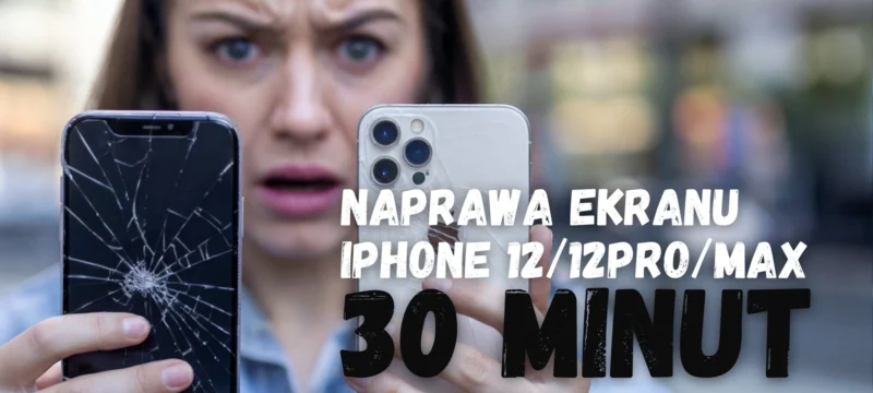 wymiana wyświetlacza iPhone 12 dla tej paniw serwisie applemobile zostanie wykonana ekspresowo już w 30 minut