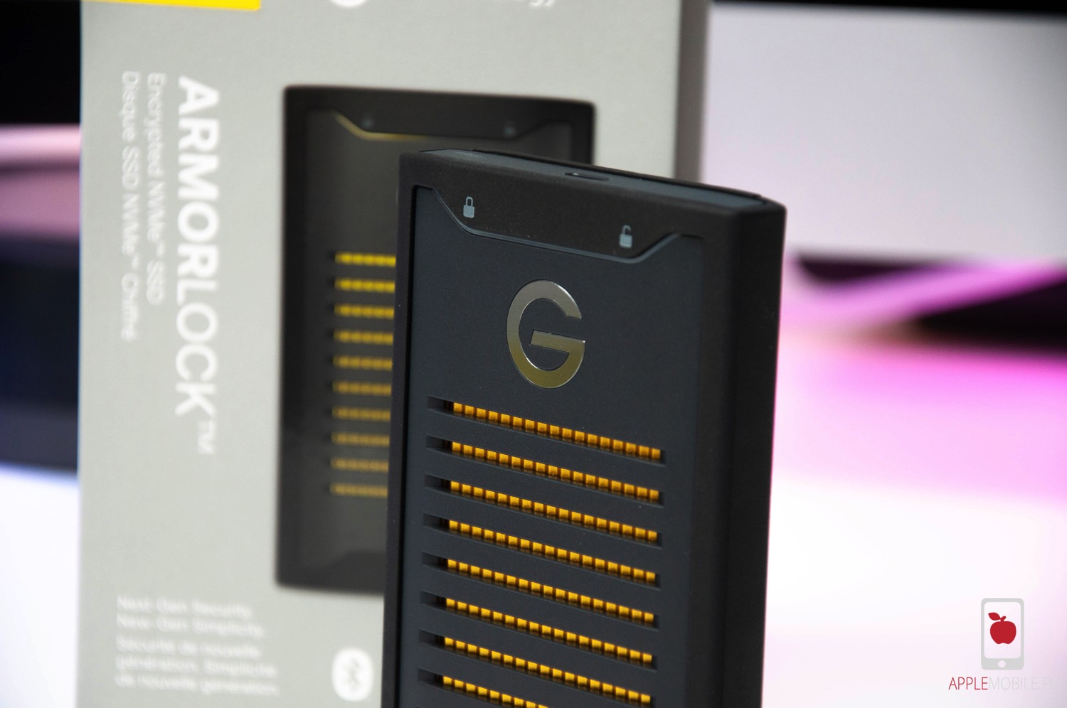 G-Technology ARMORLOCK NVME SSD 2TB a iPhone