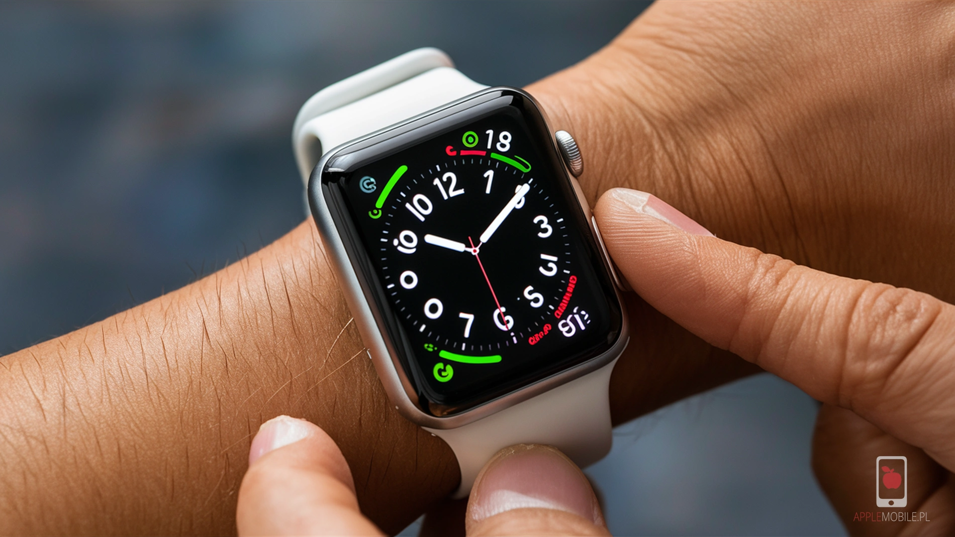 Wykres krótkiego czasu pracy baterii na rozładowanym Apple Watch