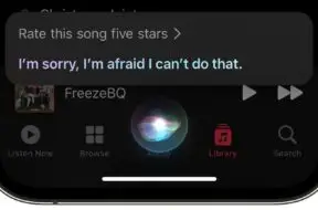 Nie ma już możliwości oceniania piosenek za pomocą Siri