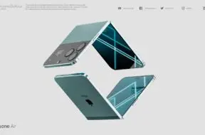 Koncepcyjna wizja wyglądu składanego iPhone’a na filmie