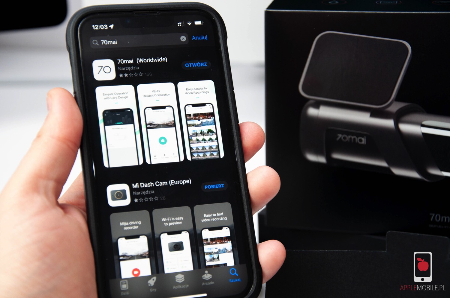 Mobilna aplikacja 70mai