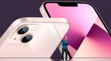 Apple CEO Tim Cook unveils the new iPhone 13 during a special event at Apple Park