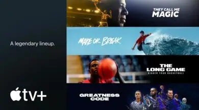 Reklama nowych sportowych seriali dokumentalnych z Apple TV+