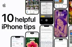 Poradnik Apple Pokazujący przydatne funkcje systemów iOS i iPadOS