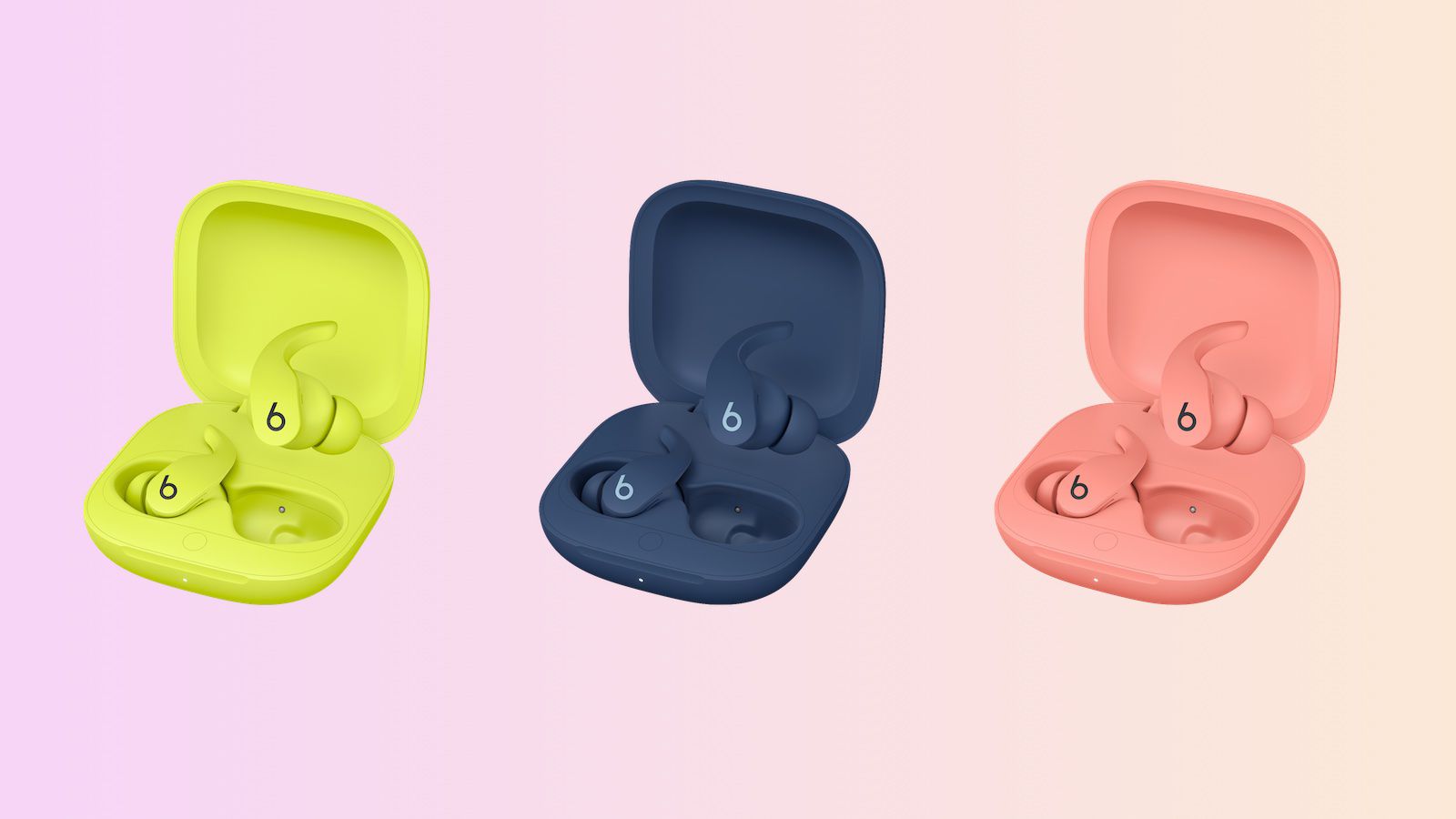 Beats Fit Pro w nowych kolorach Tidal Blue, Volt Yellow i Coral Pink