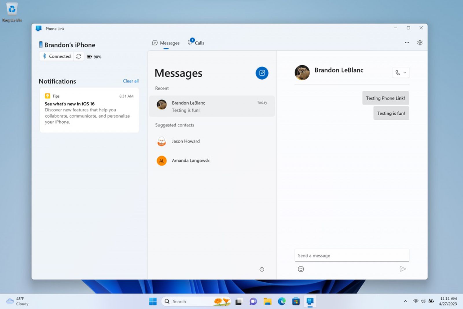Microsoft udostępnia obsługę iMessage w systemie Windows 11