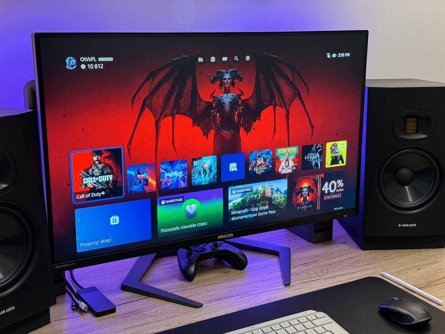 Recenzja Philips 32M1N5800A – idealny monitor do gier z 4K, 144 Hz i HDMI 2.1 na pokładzie