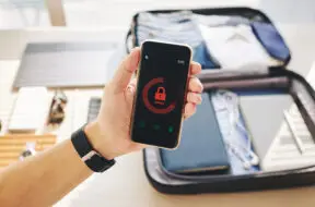 Password-protected smartphone