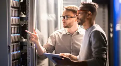 team-specialists-managing-network-server