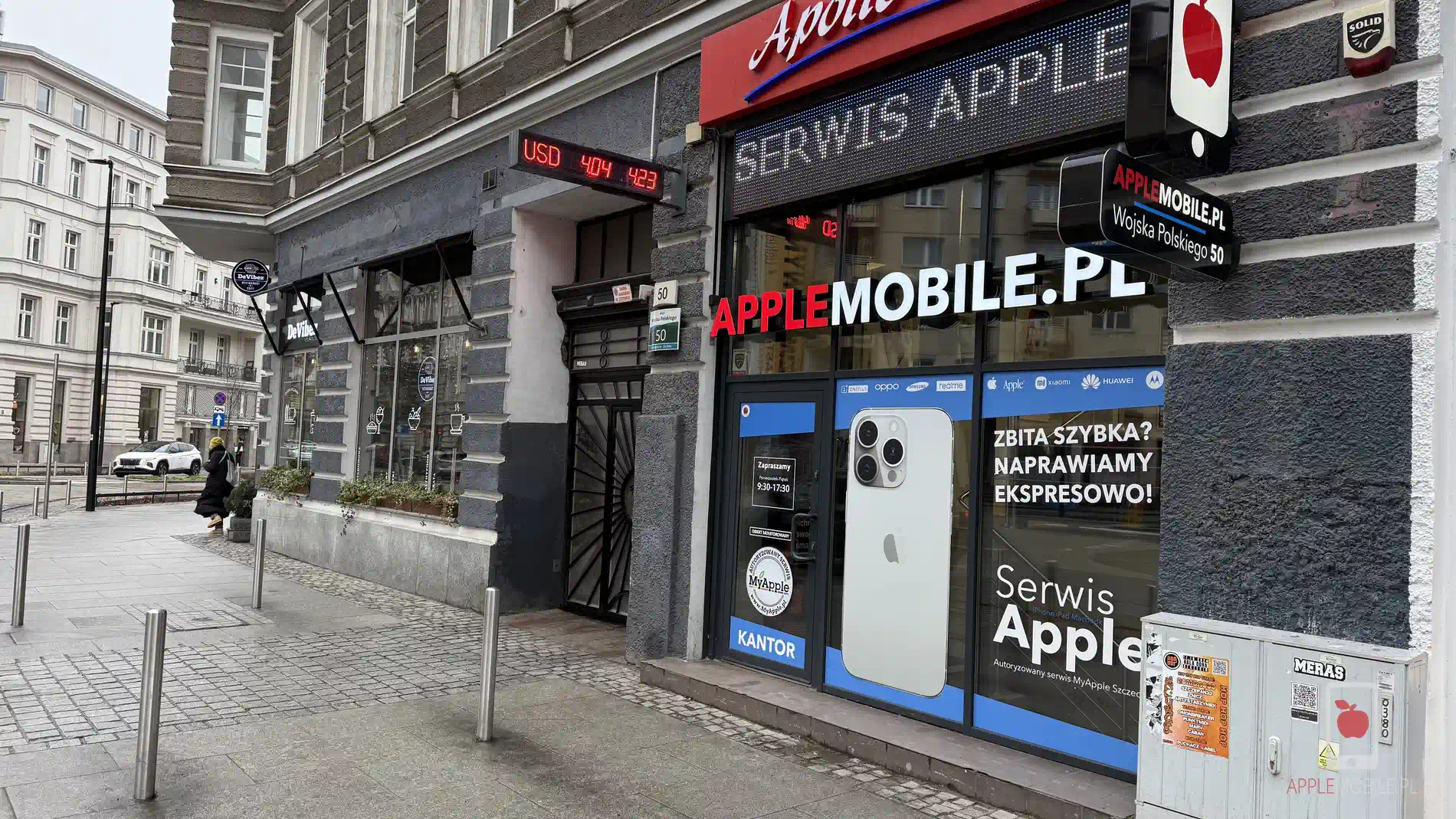 adres siedziby serwisu APPLEMOBILE.PL ze Szczecina