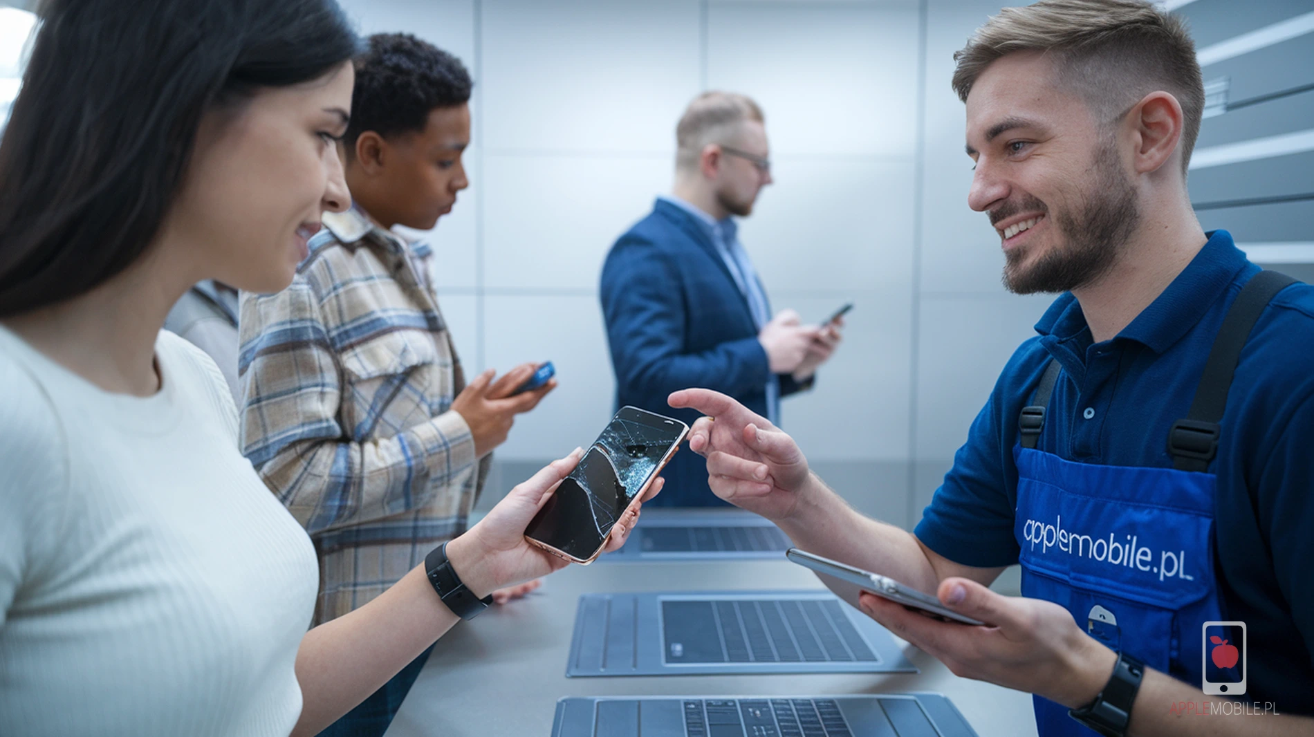 Koszt naprawy wyświetlacza iPhone 14 Plus.