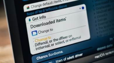 zmiana katalogu Pobrane rzeczy w macOS sonoma