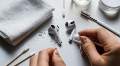 jak wyczyścić słuchawki AirPods, czyszczenie słuchawek AirPods, AirPods spa, serwis który wyczyści słuchawki AirPods, renowacja słuchawek airpods