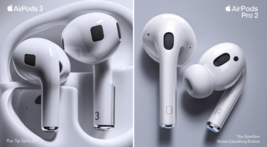 przesiadka z AirPods 3 na AirPods pro 2, czy warto wymienić słuchawki AirPods na wyższy model