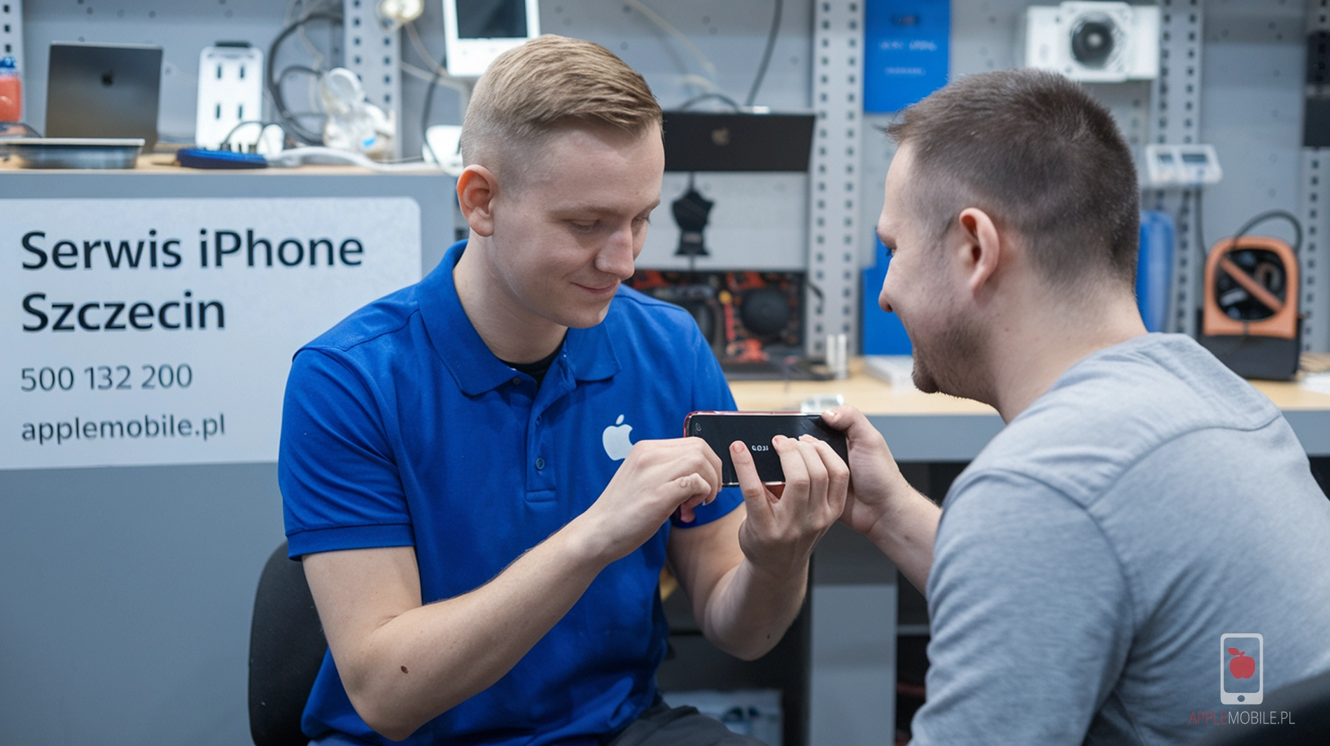 Bezpłatna diagnoza usterki ekranu w iPhone - serwis AppleMobile