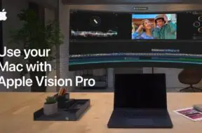 Poradnik Apple Na temat wyświetlania ekranu komputera Mac w okularach Vision Pro