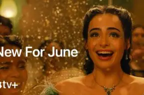 Dostępna reklama prezentująca premiery na czerwiec w Apple TV+