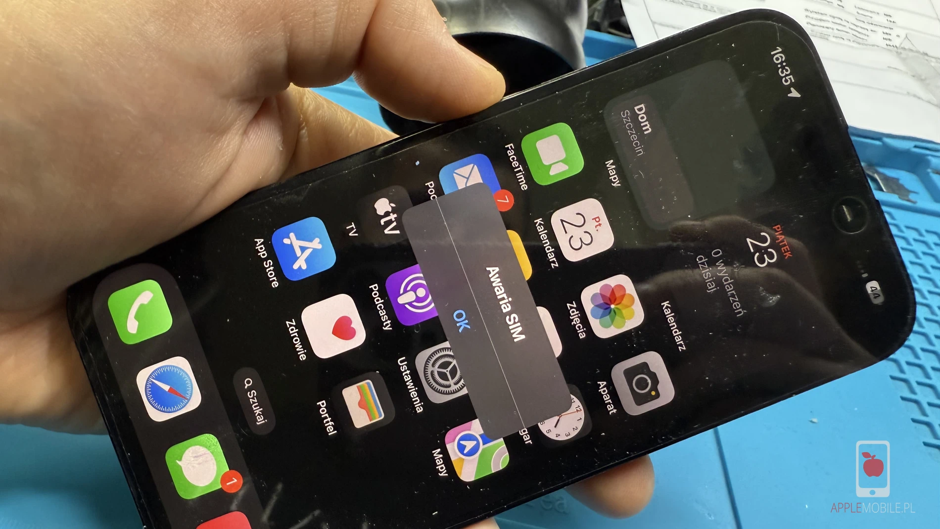 awaria sim w telefonie iPhone