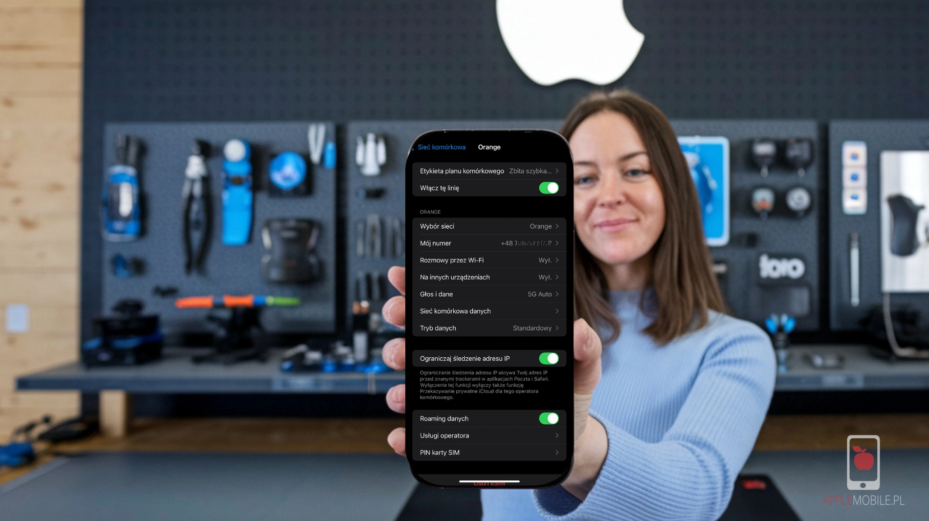 sprawdź ustawienia sieciowe iphone