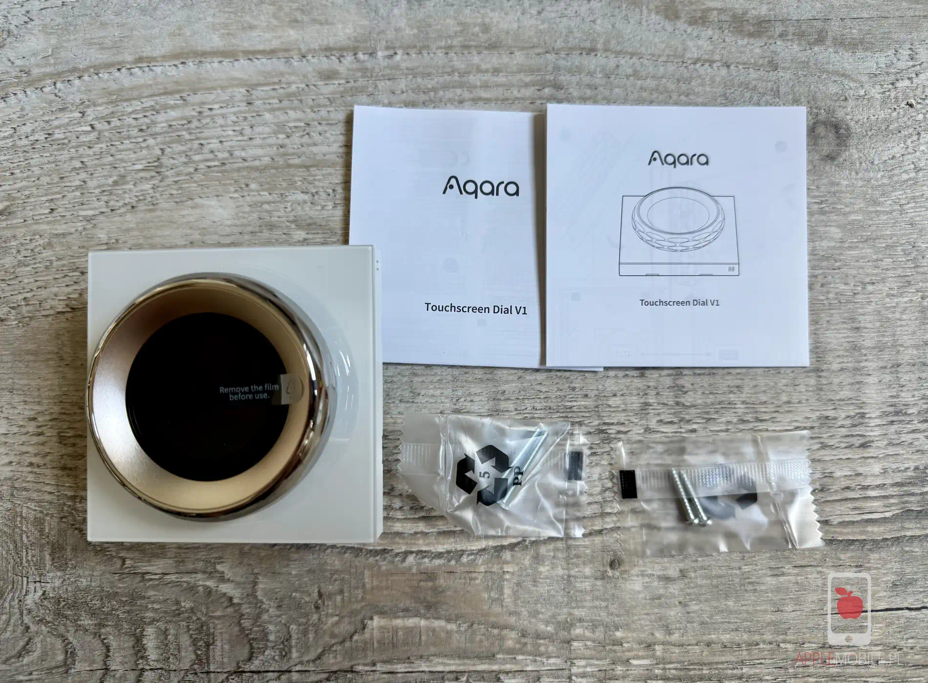 zawartość opakowania aqara touchscreen dial