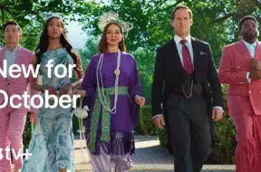 Dostępna reklama prezentująca premiery na październik w Apple TV+