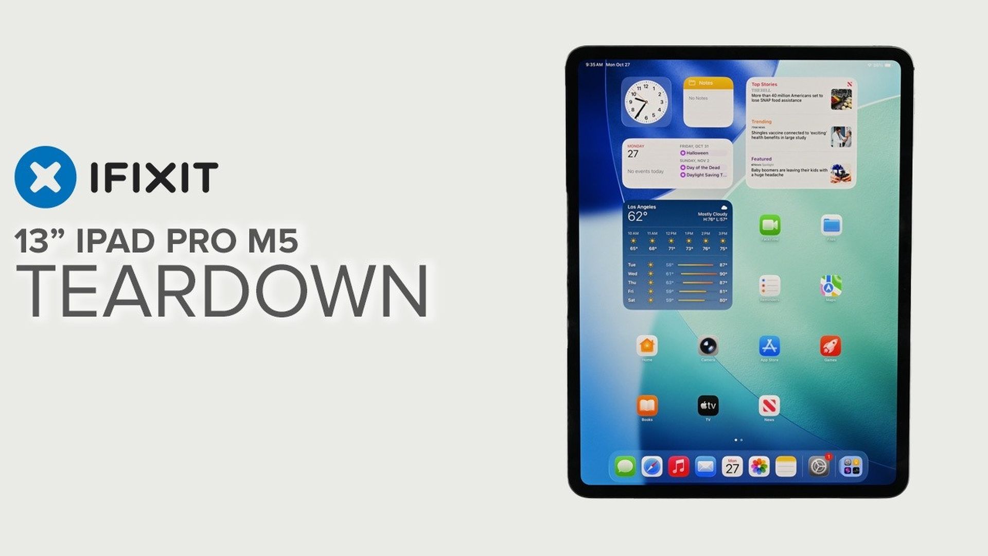 Rozebrany na części najnowszy iPad Pro z procesorem M5 przez iFixit