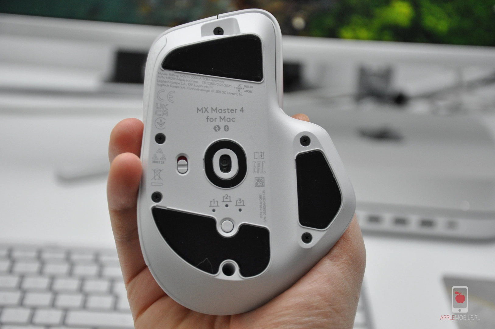 podstawa myszy Logitech MX Master 4 w wersji dla komputerów Apple