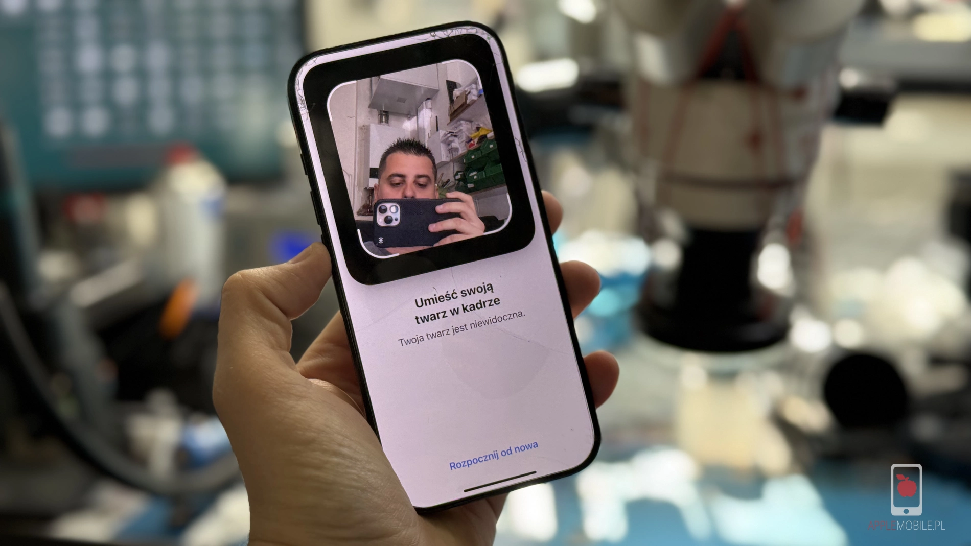 Face ID i selfie działa po naprawie wykonanej w APPLEMOBILE