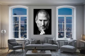 steve jobs drukowanie na płótnie