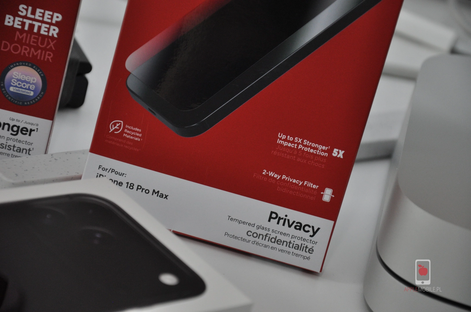 Ochronne szkło prywatyzujące na ekran iPhone'a 18 Pro Max
