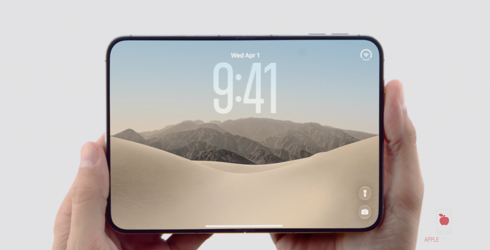 Rozłożony ekran iPhone'a Duo