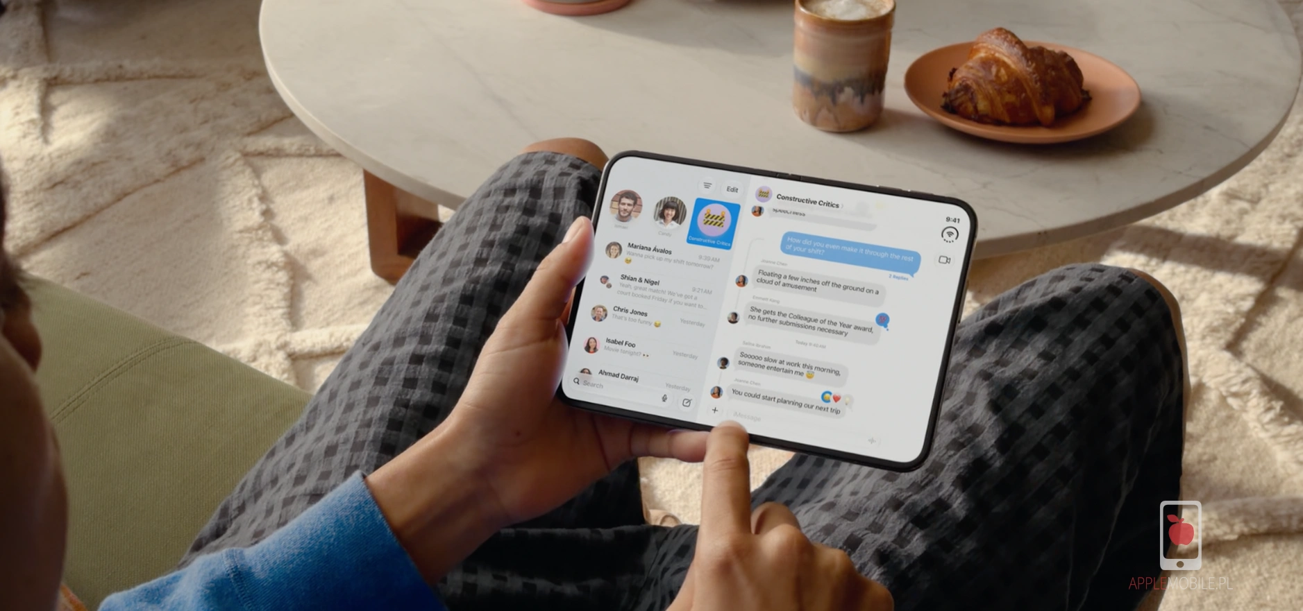 Wewnętrzny ekran iPhone Duo