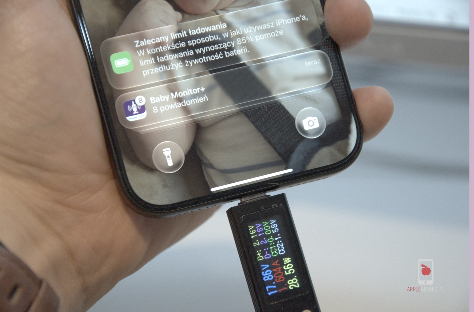 Telefon zaleca wprowadzenie limitu ładowania. Widzi mocną ładowarkę